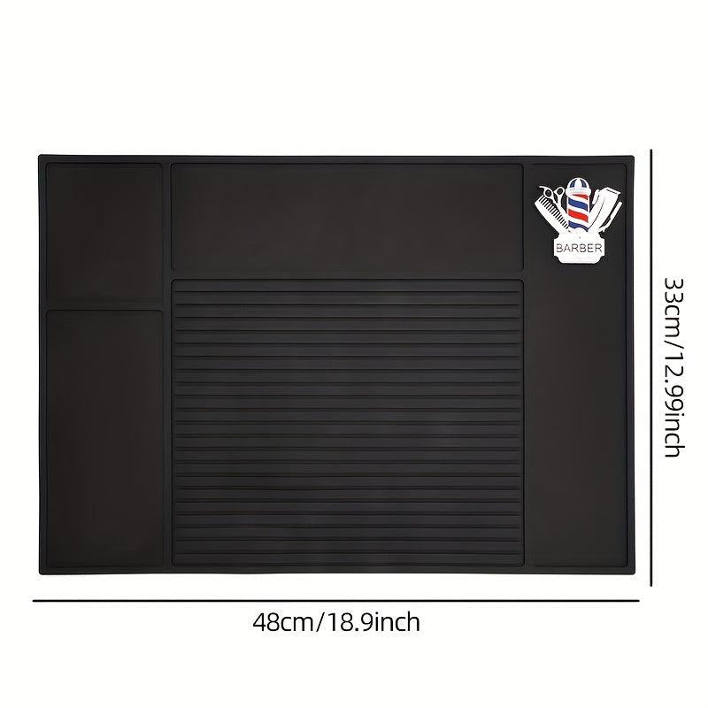 Barber Organizer Mat Salon Barbershop Work Station Pads Clipper Counter Mat
