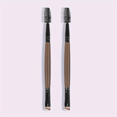 Makeup Brush Set for Eyebrow and Eyeliner, 2-in-1 Double Ended Design