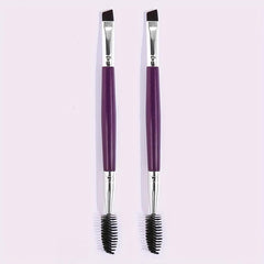 Makeup Brush Set for Eyebrow and Eyeliner, 2-in-1 Double Ended Design