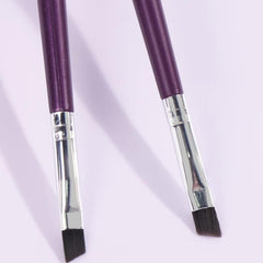 Makeup Brush Set for Eyebrow and Eyeliner, 2-in-1 Double Ended Design