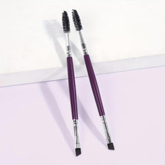 Makeup Brush Set for Eyebrow and Eyeliner, 2-in-1 Double Ended Design