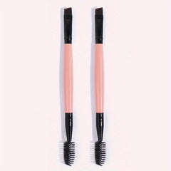 Makeup Brush Set for Eyebrow and Eyeliner, 2-in-1 Double Ended Design