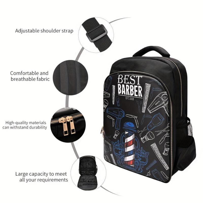 Portable Hairdressing Tool Storage Backpack Large Capacity