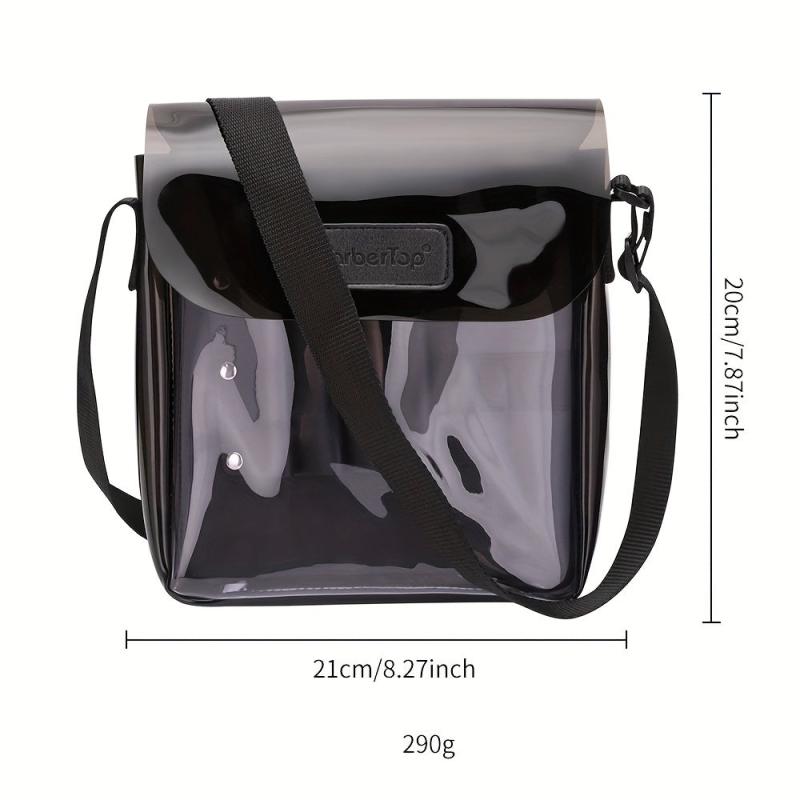 Transparent PVC Haircut Kit Storage Bag Hairdressing Tools for Barber