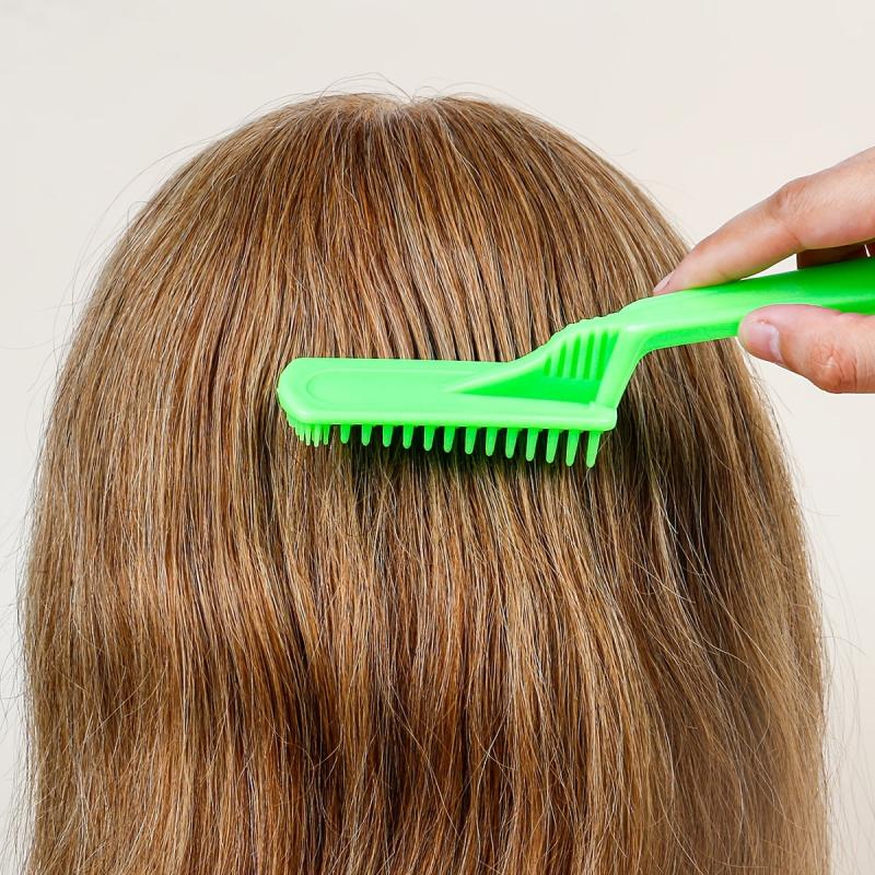 2pcs Green Hairdressing Comb Hair Dyeing Brush