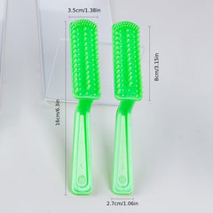 2pcs Green Hairdressing Comb Hair Dyeing Brush