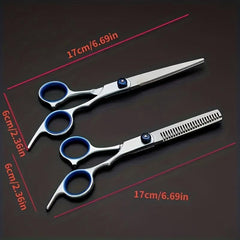16.5 cm Stainless Steel Hair Cutting Scissors for Salon and Home Use