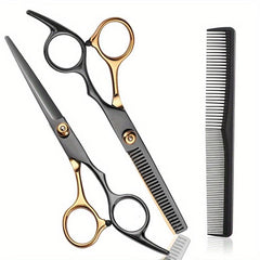 Hair Cutting Thinning Shears Stainless Steel Hairdressing Scissors with Comb