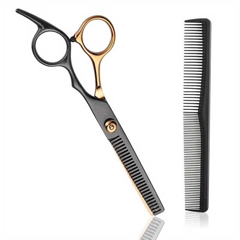 Hair Cutting Thinning Shears Stainless Steel Hairdressing Scissors with Comb