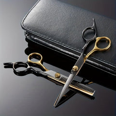 Hair Cutting Thinning Shears Stainless Steel Hairdressing Scissors with Comb