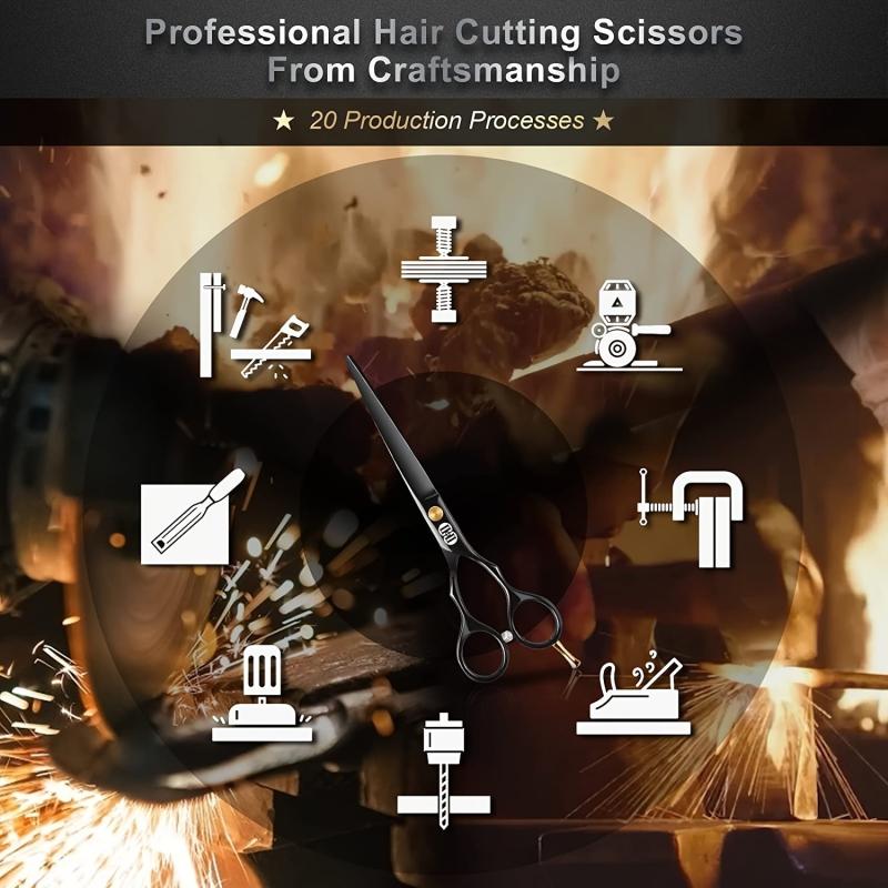 Pro Hair Cutting Scissors Styling Tool Barber Salon Home Use