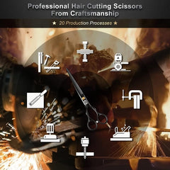 Pro Hair Cutting Scissors Styling Tool Barber Salon Home Use