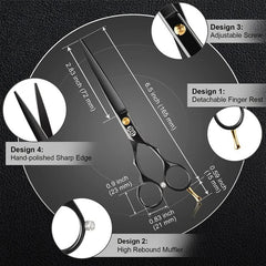 Pro Hair Cutting Scissors Styling Tool Barber Salon Home Use