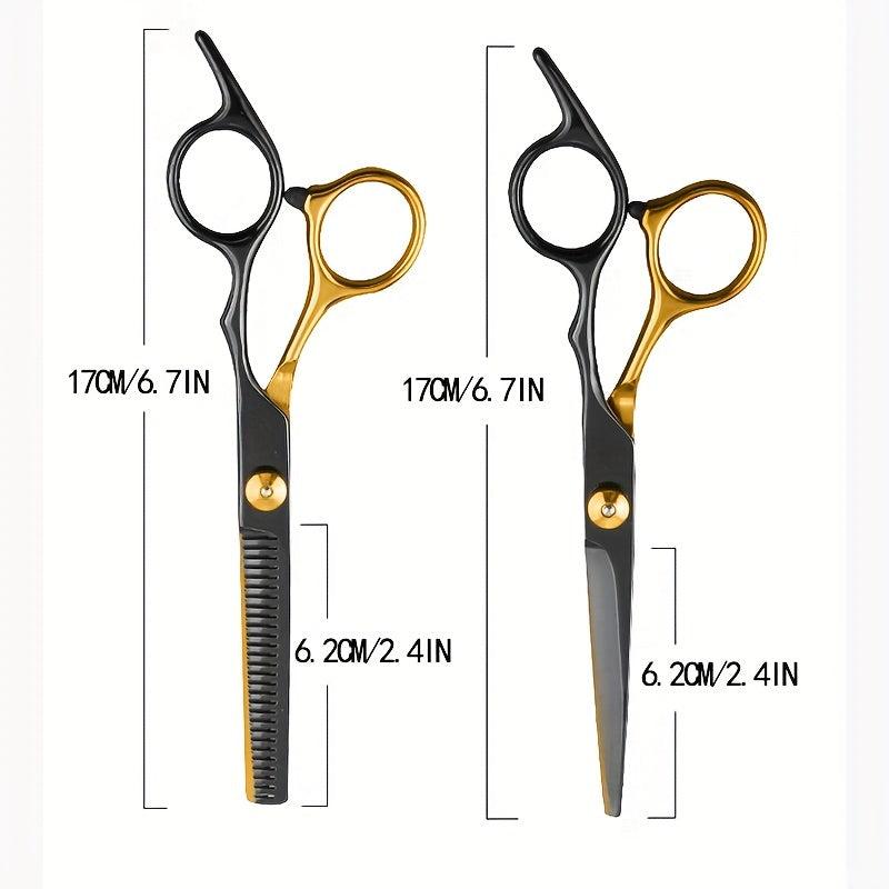 Golden Hairdressing Scissors Stainless Steel Hair Cutting Shears