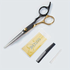 Golden Hairdressing Scissors Stainless Steel Hair Cutting Shears