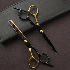 Golden Hairdressing Scissors Stainless Steel Hair Cutting Shears