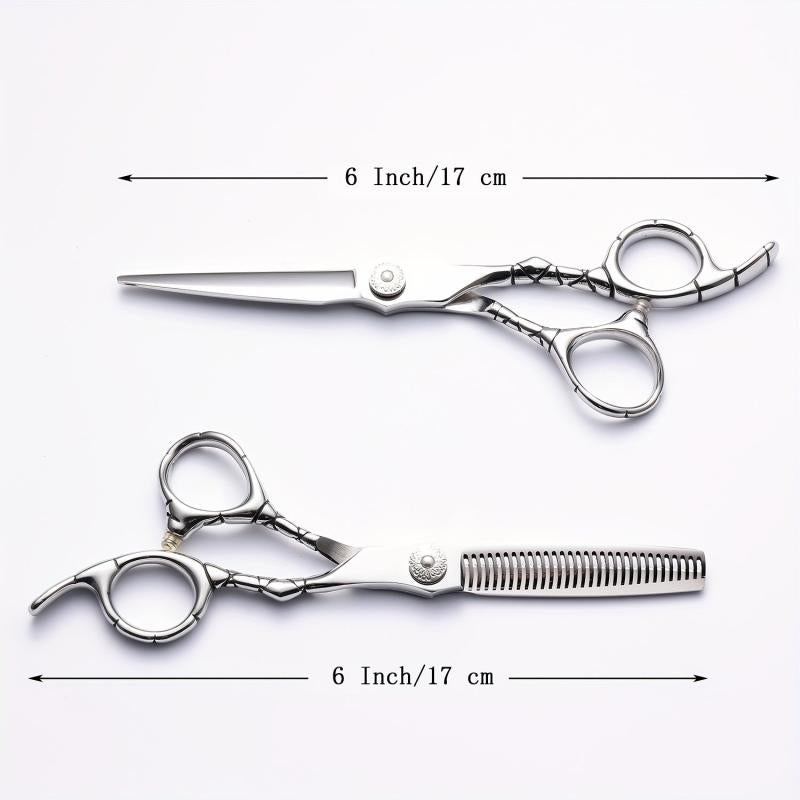 15 Hair Cutting Scissors Stainless Steel Shears Set Thinning Scissors
