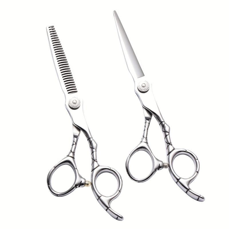 15 Hair Cutting Scissors Stainless Steel Shears Set Thinning Scissors