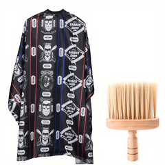 Hair Cutting Cape With Neck Dust Brush
