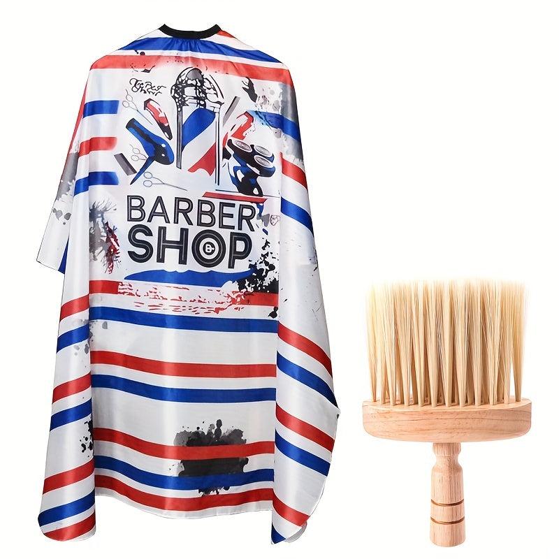 Hair Cutting Cape With Neck Dust Brush