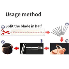 Hair Carving Pen Magic Hair Engraving Pen Scissors Eyebrows Razor
