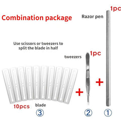 Hair Carving Pen Magic Hair Engraving Pen Scissors Eyebrows Razor