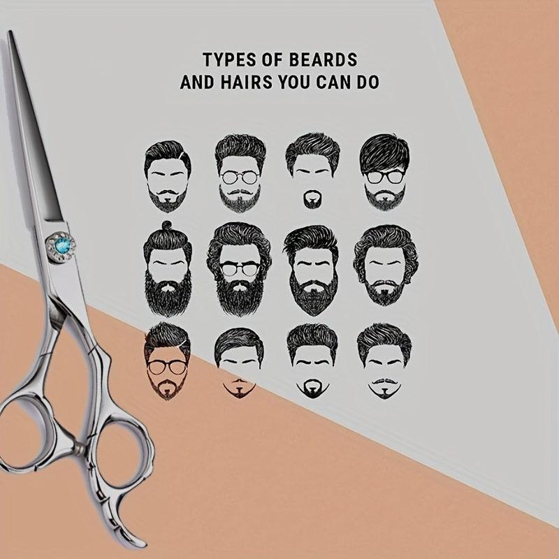Pro Hair Scissors Stainless Steel Hair & Beard Scissors Convenient Adjustment