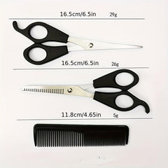 3pcs Stainless Steel Hairdressing Scissors Set with Comb
