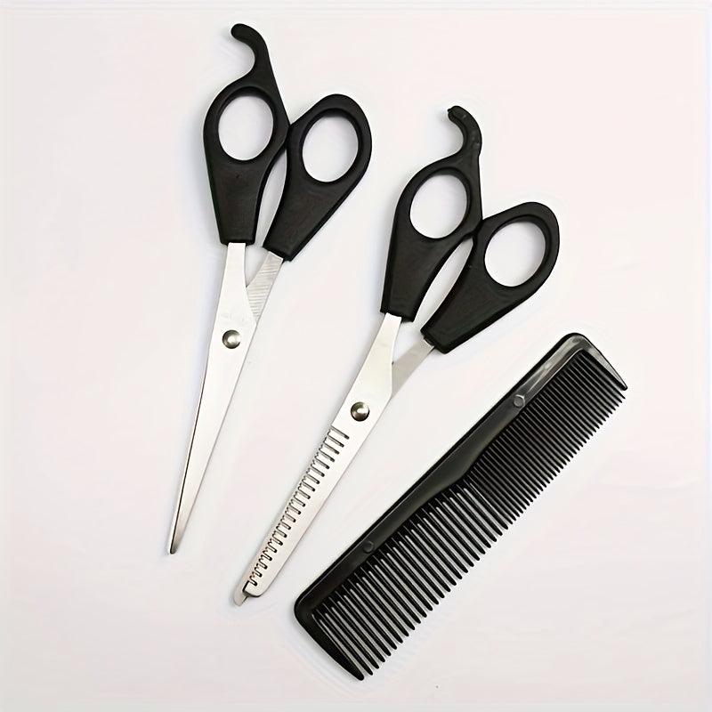 3pcs Stainless Steel Hairdressing Scissors Set with Comb