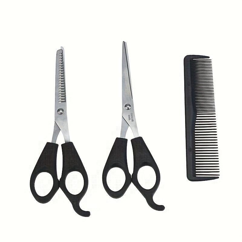 3pcs Stainless Steel Hairdressing Scissors Set with Comb