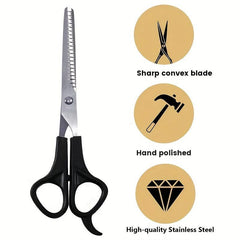 3pcs Hairdressing Scissors Comb Set 15 24 Cm Hair Cutting Thinning Scissors