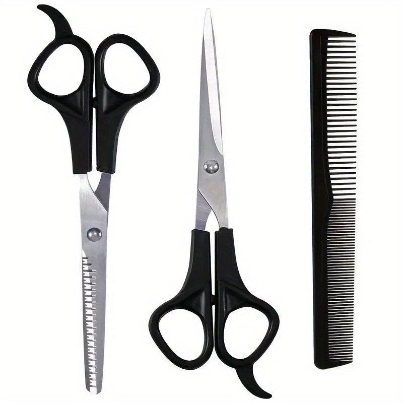 3pcs Hairdressing Scissors Comb Set 15 24 Cm Hair Cutting Thinning Scissors