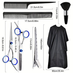 11pcs Hair Cutting Scissors Kit Professional Haircut Scissors Set