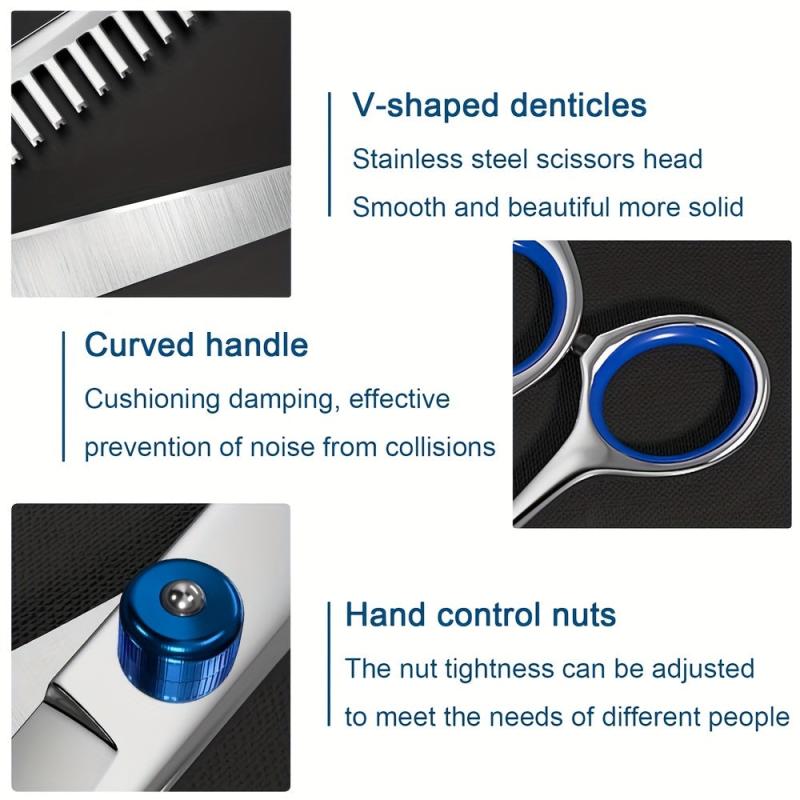 11pcs Hair Cutting Scissors Kit Professional Haircut Scissors Set