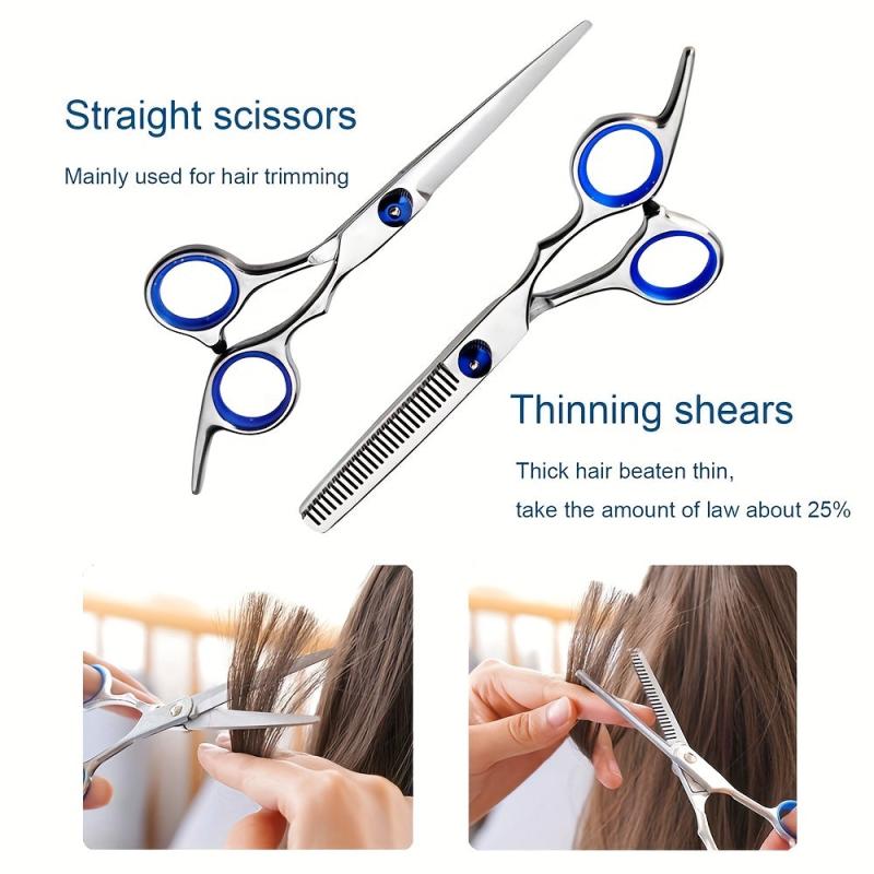 11pcs Hair Cutting Scissors Kit Professional Haircut Scissors Set
