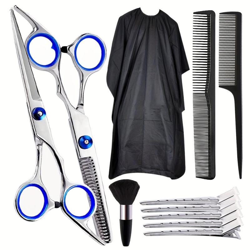 11pcs Hair Cutting Scissors Kit Professional Haircut Scissors Set