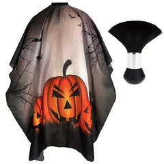 Halloween Pumpkin Pattern Hair Cutting Cape Professional Haircut Styling