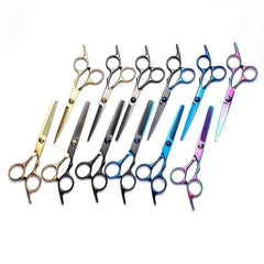 8pcs Hair Scissor Cutting Thinning Set with Styling Accessories