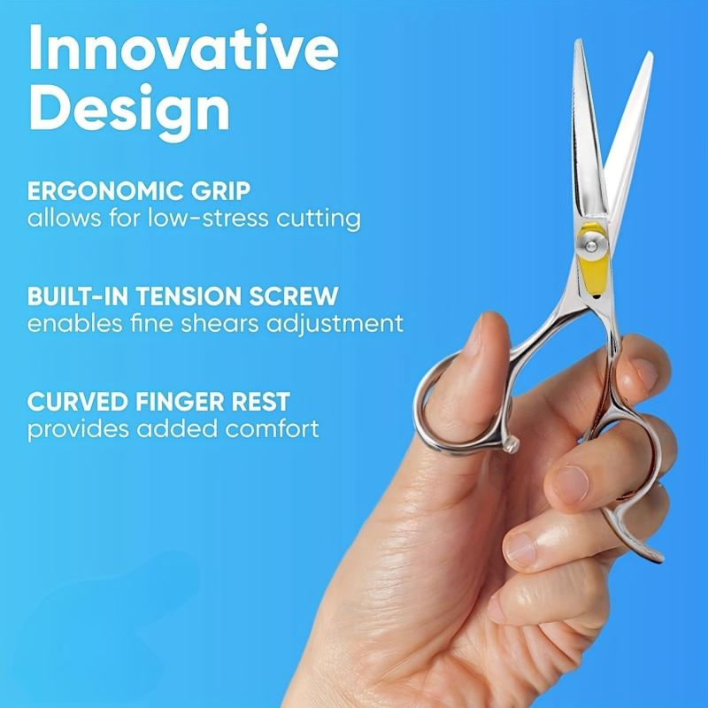 Professional Hair Cutting Scissors with Comb 16.51 cm Razor Edge