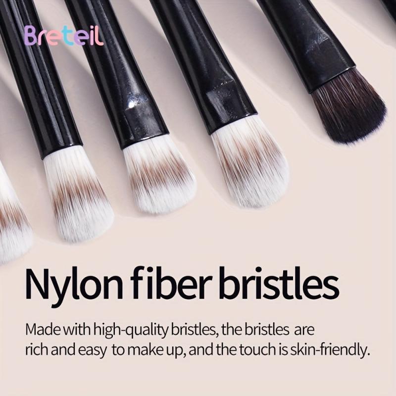 12pcs Professional Eye Makeup Brush Set Synthetic Highlighter Eyeshadow Eyeliner