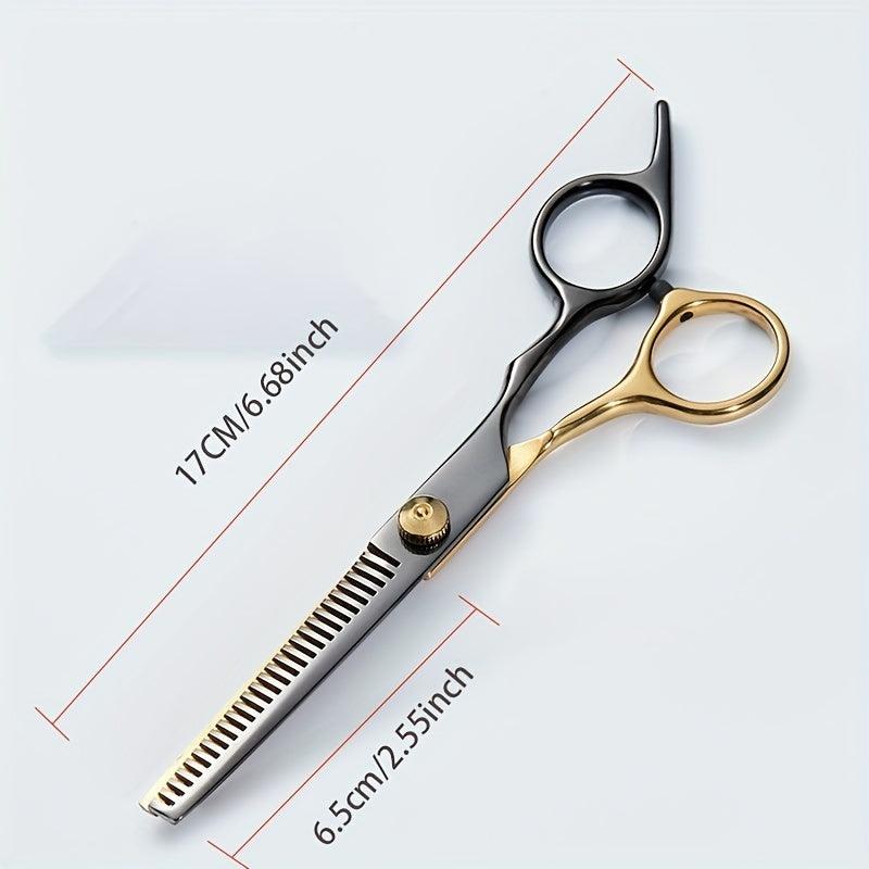 Haircut Scissors Kit Thinning Barber Scissors Texturizing Salon Razor Edge