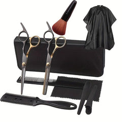 Haircut Scissors Kit Thinning Barber Scissors Texturizing Salon Razor Edge