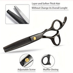 Hair Cutting Scissors Set Stainless Steel Shears Professional Thinning Scissors