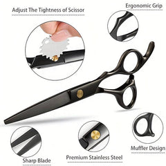 Hair Cutting Scissors Set Stainless Steel Shears Professional Thinning Scissors