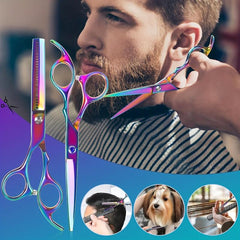 Professional Hair Cutting Thinning Scissors Set for Barber Salon Home Use