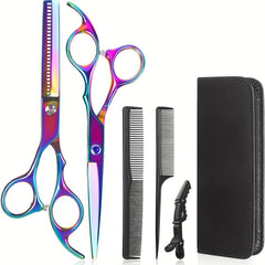 Professional Hair Cutting Thinning Scissors Set for Barber Salon Home Use