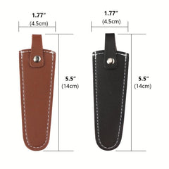 Scissors Sheathing Safety PU Leather Cover - Portable Beauty Tool Protective Bag