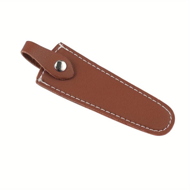 Scissors Sheathing Safety PU Leather Cover - Portable Beauty Tool Protective Bag