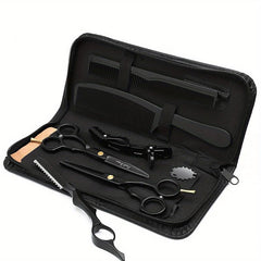 Hair Cutting Scissors Set with Razor & Case