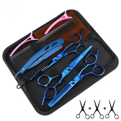 15 24 Cm Colored High Screw Diagonal Tail Hair Cutting Scissors